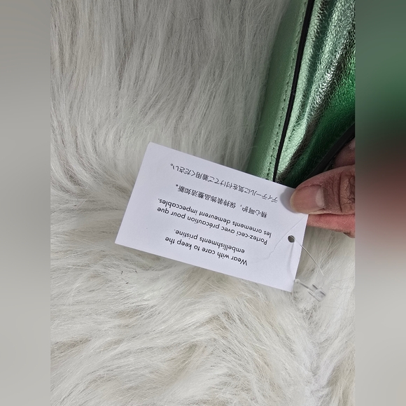 Kate Spade Nina Shoulder Bag Metallic leather Shoulder Bag KI947 - Seawater - Picture 8 of 13